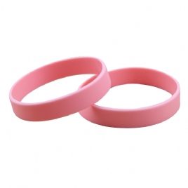 粉红色手环|彩色硅胶手环